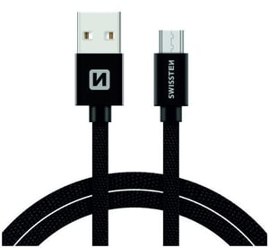 Swissten 71522201 kabel USB USB 2.0 1,2 m USB A Micro-USB B 0,48 Gbit/s Czarny