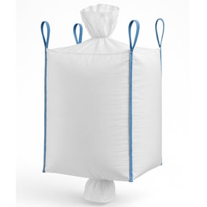 Extralink BIG BAG U+2 90X90X160CM 1000KG WITH HOPPER 1280 l 1 pc. White