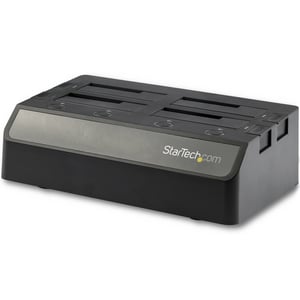 StarTech SDOCK4U313 stacja dokująca do dysków twardych USB 3.2 Gen 2 (3.1 Gen 2) Type-C Czarny