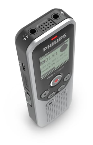 Philips DVT1250 dyktafon Pamięć wewnętrzna i karty pamięci flash Czarny, Szary