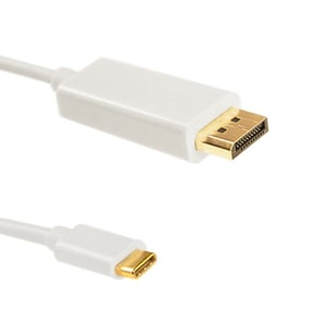 Qoltec 50413 kabeladapter 2 m DisplayPort USB Type-C Vit