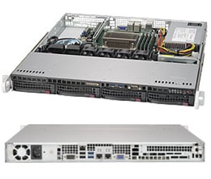 Supermicro SuperChassis 813MFTQC-350CB2 Rack Czarny 350 W
