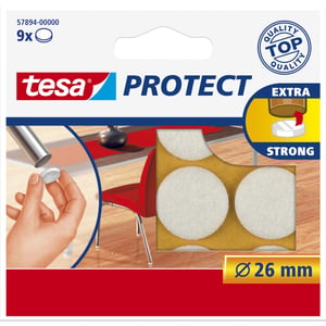 TESA Protect Furniture Pads, 9-Pack, Round