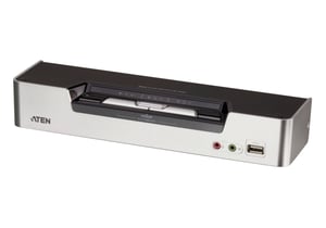 ATEN CS1642A KVM Switch, Rack-Mountable, Black, Silver