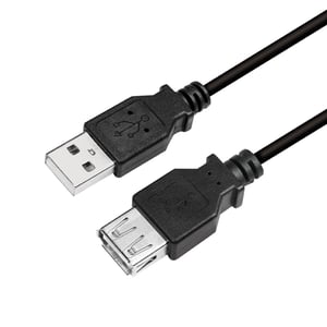 LogiLink CU0011B USB-Kabel USB 2.0 3 m USB A Schwarz
