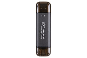 Transcend ESD310C Thunderbolt-Technologie 1 TB USB Typ A auf USB Typ C USB 3.2 Gen 2x2 Schwarz