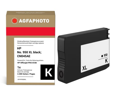 AgfaPhoto APHP950BXL AP HP. OJ PRO8100 B nabój z tuszem 1 szt. Zamiennik Wysoka (XL) wydajność Czarny