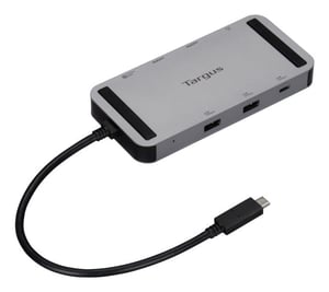 Targus DOCK429GL Wired USB4 Docking Station, Silver