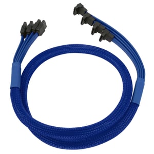 Nanoxia NXS6GBL SATA Cable, 0.85 m, Blue