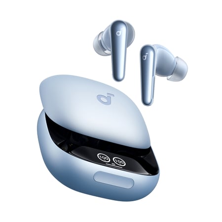 Anker A3954G31 słuchawki/zestaw słuchawkowy True Wireless Stereo (TWS) Douszny Połączenia/Muzyka/Sport/Codzienność USB Type-C Bluetooth Podstawka do ładowania Niebieski