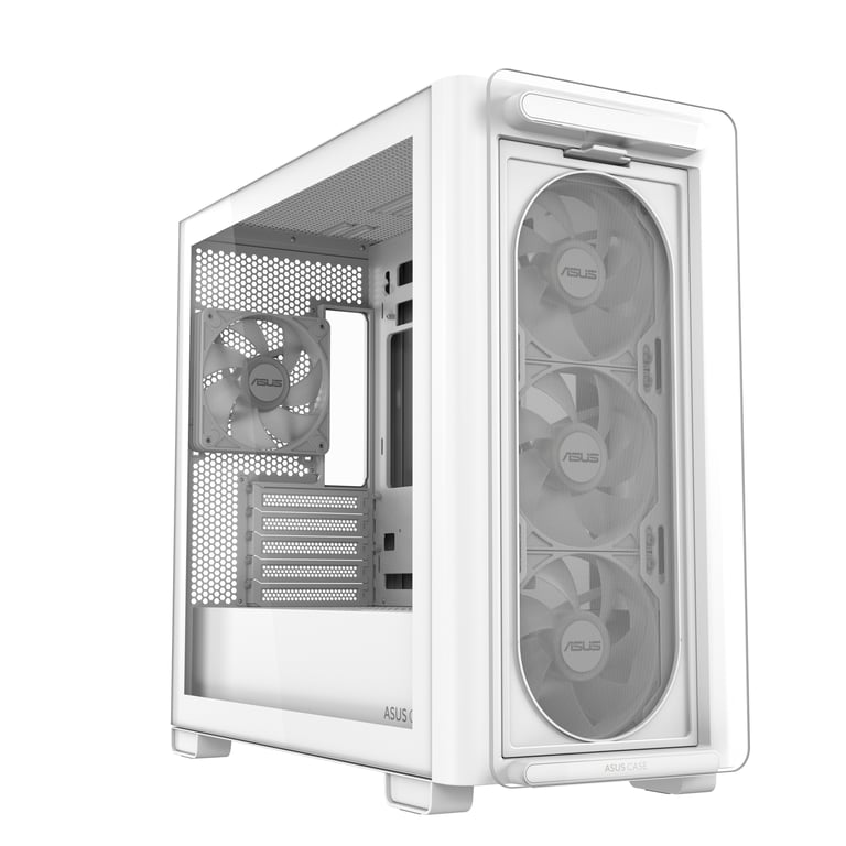 ASUS A23 PLUS TG ARGB WHITE Micro Tower Biały