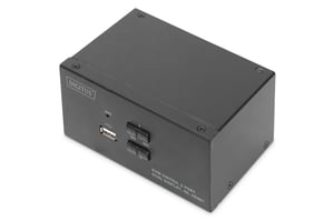 Digitus KVM-Switch, 2-Port, Dual-Display, 4K, HDMI®