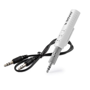 Savio sändare TR-11/ljudmottagare, 3,5 mm-uttag, vit, 3,5 mm, 15 m