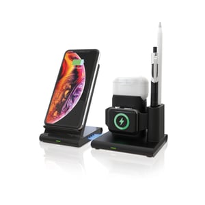RealPower ChargeAIR Connect Smartphone, Smartwatch, Tablet Black USB Wireless Charging Indoor