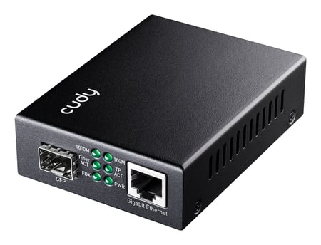 Cudy MC220 konwerter sieciowy 1000 Mbit/s 1310 nm Pojedynczy Czarny