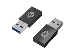 Conceptronic DONN10G adapter för USB A- till USB C-kablar, svart