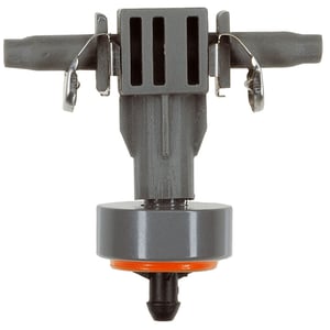 Gardena Micro Drip Inline Drip Head, pressure-equalizing Black, Gray, Orange