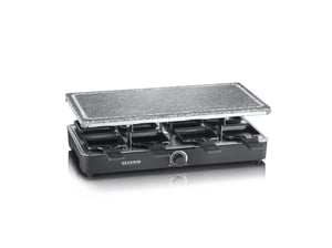 Severin RG2372 Raclette Grill for 8 People, 1400 W, Black, Stainless Steel