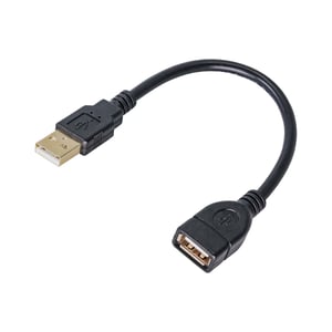 Akyga AK-USB-23 USB 2.0 Cable, 0.15 m, USB A, Black
