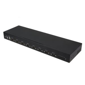 RealPower 284513 seriell omvandlare/repeater/isolator USB 2.0 RS-232 Svart