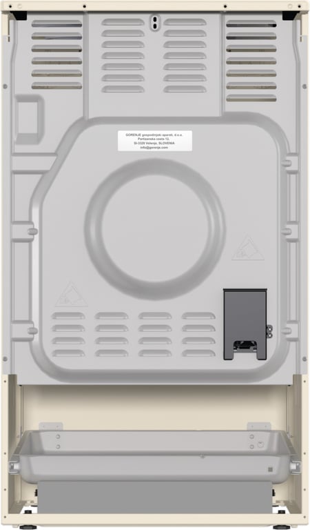 Gorenje GECS5B70CLI Kuchenka wolnostojąca Prąd elektryczny Ceramiczna Beżowy