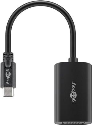 Goobay 38531 adapter kablowy 0,2 m USB Type-C VGA (D-Sub) Czarny