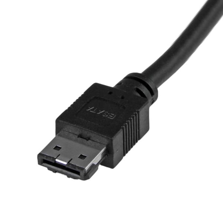 StarTech USB3S2ESATA3 kabel USB 0,9 m USB A Czarny