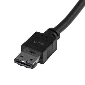 StarTech USB3S2ESATA3 kabel USB 0,9 m USB A Czarny
