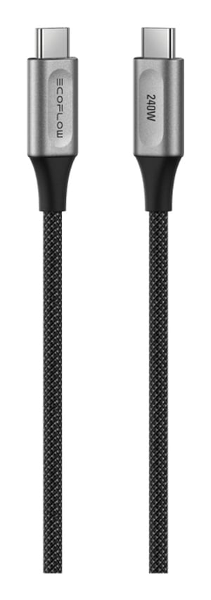 EcoFlow Rapid Pro kabel USB 1,8 m USB C 240 W Czarny
