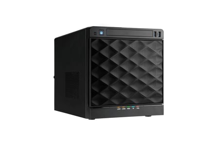 Ernitec Cube 4 Bay Workstation - Intel Ultra 5 225, 16GB, 500GB NVMe, 1x2.5GbE, 1x1GbE, Wifi 6E, 315W, Win11 Pro DDR5-SDRAM Windows 11 Pro