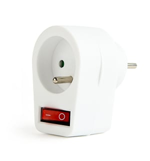 Gembird EG-AC1F-01-W Überspannungsschutz Weiß 1 x Netzsteckdose 220–250 V