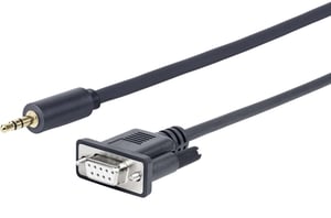 Vivolink PROMJDSUB9-25 Parallelkabel, schwarz, 25 m, 3,5 mm D-Sub (DB-9)