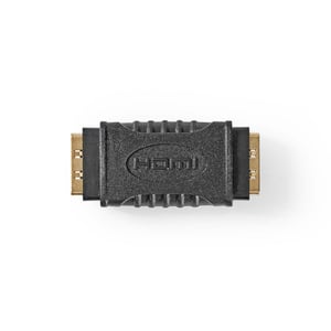 Nedis CVGB34900BK HDMI Type A (Standard) Cable Adapter, Black, Gold