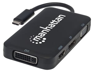 Manhattan 152600 USB Type-C Docking Station, Black