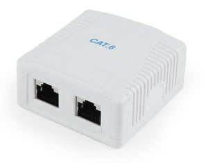 Gembird NCAC-2F6-01 RJ-45-Buchse, weiß