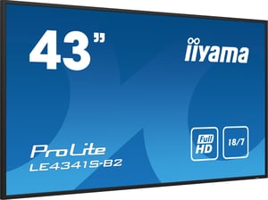iiyama PROLITE LE4341S-B2 Flat-Panel Digital Signage Display 108 cm (42.5") LCD 350 cd/m² Full HD Black 18/7
