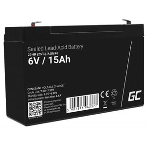 Green Cell AGM40 akumulator VRLA AGM 6 V 15 Ah