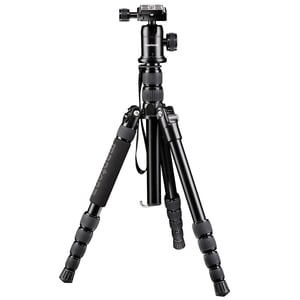 Mantona DSLM Travel statyw Kamery cyfrowe/analogowe 3 x noga Czarny