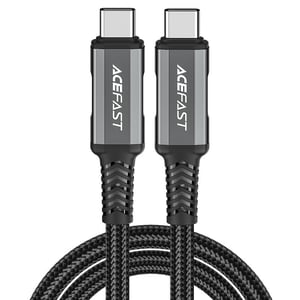 ACEFAST C1-09 kabel USB 1 m USB C 40 Gbit/s 240 W Czarny, Szary