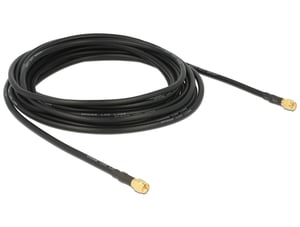 DeLOCK 88891 kabel koncentryczny LMR195 5 m Czarny