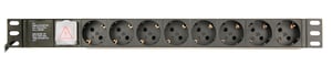 Gembird EG-PDU-014-C14 rozdzielacz zasilania PDU 8 x gniazdo sieciowe 1U Czarny