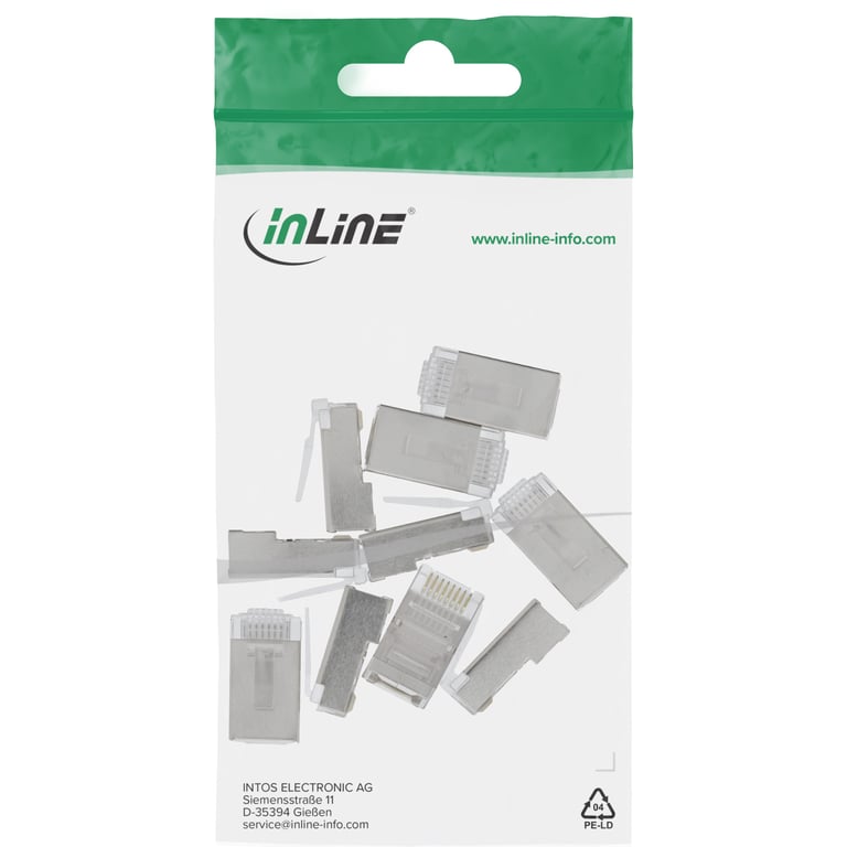 InLine 74000 wtyczka 8P8C RJ45 Srebrny