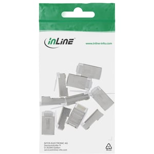 InLine 74000 wtyczka 8P8C RJ45 Srebrny