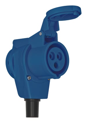 Brennenstuhl 1080980100 adapter wtyczek zasilających Czarny, Niebieski