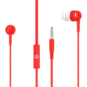 Motorola Pace 105 Kopfhörer-Set, kabelgebunden, In-Ear, Telefonate/Musik, rot