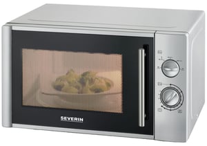 Severin MW 7772 mikrovågsugn, bänkskivemodell, Solo, 28 l, 900 W, silver