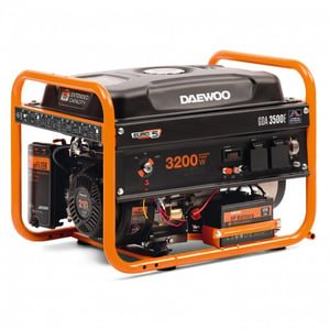 Daewoo GDA 3500E generator 2800 W 18 l bensin svart, orange