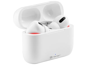 Tracer T4 True Wireless Stereo (TWS) In-Ear Headset for Calls and Music via Bluetooth, White
