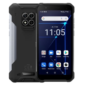 myPhone Hammer Construction 15,2 cm (6") Dual SIM Android 12 4G USB Type-C 6 GB 128 GB 6000 mAh Czarny, Srebrny
