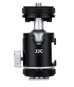 JJC BH-SM1 głowica statywu Czarny Aluminium 1/4" Piłka (kształt)